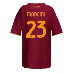 AS Roma Gianluca Mancini #23 Jalkapallovaatteet Naisten Kotipaita 2025-26 Lyhythihainen